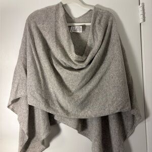 Minnie Rose Light Gray Poncho